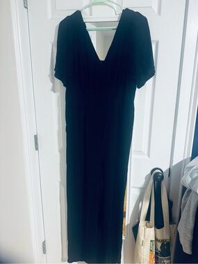 Old Navy Black V-Neck Jumpsuit